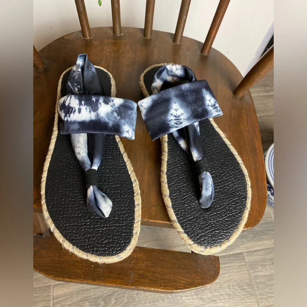 Anthropologie Nalho Espadrille Yoga Mat Sandals Tie Dye Size 9